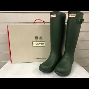 Original Tall Hunter Boots - Matte green
